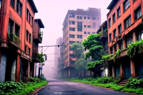 hanoi,saigon,kowloon city,urban landscape,post apocalyptic,ha noi,lostplace,post-apocalyptic landscape,vietnam,alleyway,haikou city,abandoned places,chongqing,lost place,alley,taipei,post-apocalypse,taiwan,hashima,urbanization,Art,Classical Oil Painting,Classical Oil Painting 11