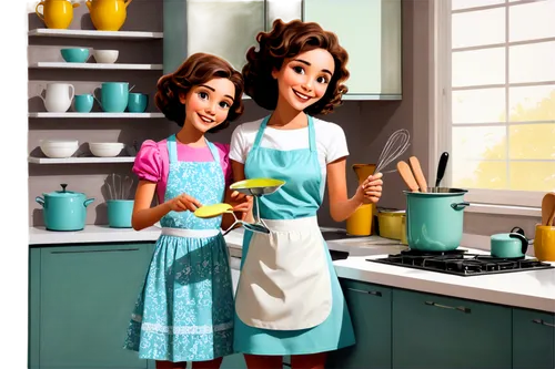 domesticity,homemakers,housemaids,girl in the kitchen,cooking book cover,dishdashas,homemaking,domestic,domestic life,housewives,doll kitchen,confectioners,star kitchen,cute cartoon image,baking equipments,nannies,domesticates,kitchenettes,homemaker,kitchenware,Illustration,Vector,Vector 09