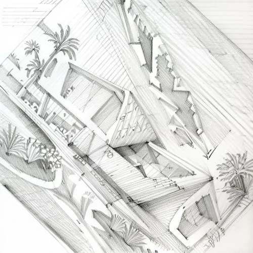 some sort of architecture on paper with a drawing,roof structures,roof truss,roof construction,roofs,rooflines,roof panels,Design Sketch,Design Sketch,Pencil Line Art