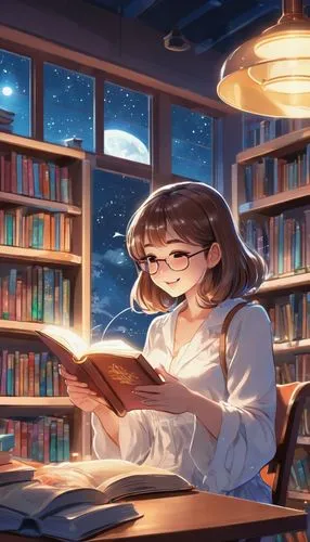 bookworm,librarian,girl studying,bibliophile,reading,bookstore,book store,study room,library,bookworms,book wallpaper,biblioteka,booklist,reading glasses,book glasses,bookshop,read a book,scholar,books,librarians,Illustration,Japanese style,Japanese Style 19