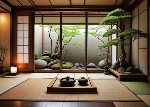 japanese-style room,japanese zen garden,ryokan,zen garden,ryokans,tatami,tea ceremony,dojo,zen stones,japanese garden ornament,zen,japan garden,chanoyu,teahouse,tea zen,japanese art,kyoto,japanese style,japanese garden,japon,Illustration,Vector,Vector 06