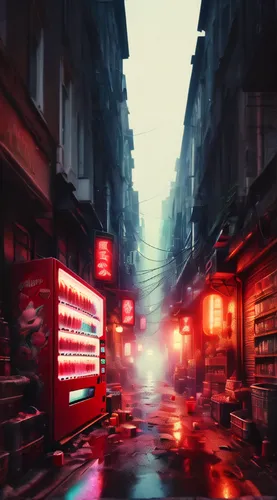 kowloon city,kowloon,hong kong,chinatown,shanghai,hanoi,china town,cyberpunk,taipei,shinjuku,digital compositing,alleyway,chongqing,world digital painting,wuhan''s virus,hk,busan night scene,tokyo,all