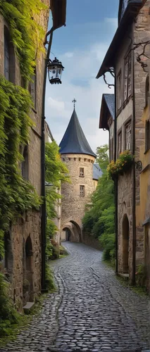 Create a poem inspired by the romantic atmosphere of Saale Unstrut's historic castles and cobblestone streets.,medieval street,medieval town,bamberg,nuremberg,rothenburg,alsace,monschau,medieval archi