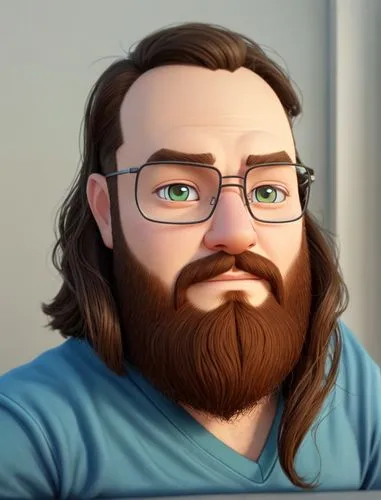 beard,ryan navion,pat,3d rendered,dan,male character,bearded,custom portrait,3d render,dwarf sundheim,peter,brad,steve,thorin,main character,portrait background,gnu,adam,peter i,the face of god,Common,Common,Cartoon