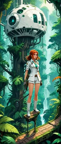 tikal,game illustration,pixel art,mushroom island,kosmea,nausicaa,yavin,amazonica,teela,kuribayashi,endor,game art,scylla,giganta,sci fiction illustration,nautilus,parodius,sawara,cyberia,yasuni