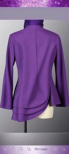 derivable,gradient mesh,purple background,women's clothing,veil purple,blouse,Photography,General,Realistic