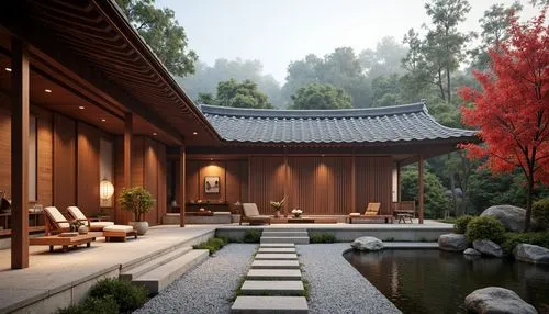 asian architecture,zen garden,teahouse,japanese zen garden,dojo,ryokan,japanese-style room,japanese garden ornament,3d rendering,amanresorts,render,japanese garden,landscape design sydney,wudang,heian,landscape designers sydney,teahouses,landscaped,oriental,japan garden