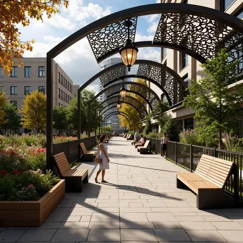 broadmead,pedestrianized,pergola,3d rendering,patios,urban park,arborway,walkway,citycenter,djurgarden,reston,nauerner square,terrasse,botanical square frame,wintergarden,renderings,skyways,terrace,shirlington,cityplace