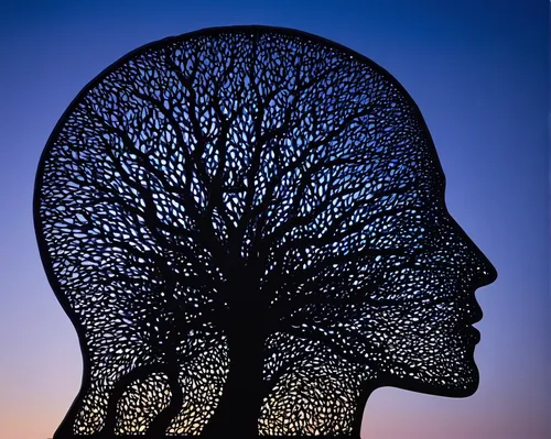 silhouette of man,neural pathways,cognitive psychology,tree thoughtless,thinking man,tree silhouette,mind-body,computational thinking,brain icon,structure silhouette,man silhouette,woman silhouette,human brain,woman thinking,silhouette art,branching,pear cognition,consciousness,thinker,tree of life,Illustration,Abstract Fantasy,Abstract Fantasy 20