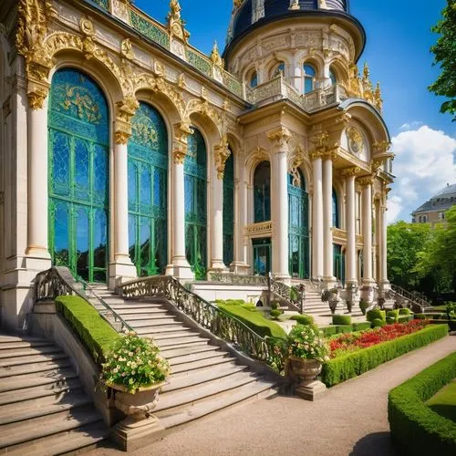 peterhof palace,peterhof,hermitage,marble palace,smolny,mirogoj,kadriorg,pavlovsk,tsarskoye,sanssouci,catherine's palace,tsaritsyno,dolmabahce,potsdam,victorian house,palace garden,kurhaus,viennese,italianate,villa balbianello,Illustration,Retro,Retro 13