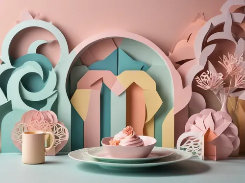 easter décor,low poly coffee,easter pastries,paper art,easter theme,easter background,teacup arrangement,stylized macaron,tulip background,easter decoration,meringue,airbnb logo,sweet pastries,3d fantasy,fragrance teapot,easter-colors,clay packaging,decorative letters,easter cake,cinema 4d,Unique,Paper Cuts,Paper Cuts 03