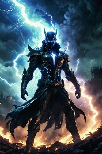 god of thunder,electro,raziel,darkseid,aegon,thunderer,stormfury,volthoom,susanoo,godbolt,stormbreaker,nekron,thunderstone,orm,apokolips,thunderstruck,kotal,varnado,kablan,darksiders,Conceptual Art,Fantasy,Fantasy 33