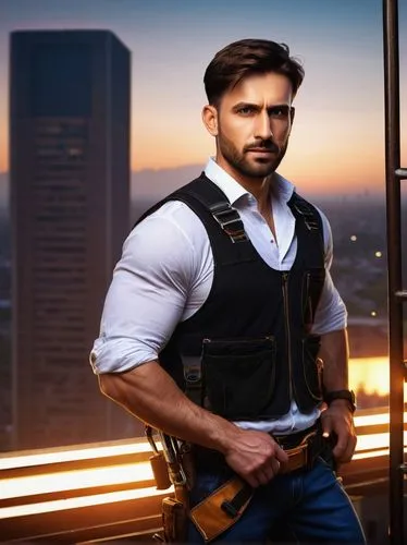 shahid,emraan,himesh,reshammiya,shivdasani,shahzada,mikaal,natekar,varun,rajveer,randeep,zanjeer,khandelwal,gautam,asad,man holding gun and light,shahzaib,karan,javed,shehzad,Art,Artistic Painting,Artistic Painting 26