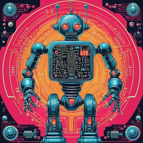 robotron,robot icon,robotlike,robotic,robot,roboto,cybernetic,cyberian,robotham,robotized,technirama,mech,mecha,bot,droid,robots,chappie,robocop,vector illustration,cyberdog,Conceptual Art,Sci-Fi,Sci-Fi 29