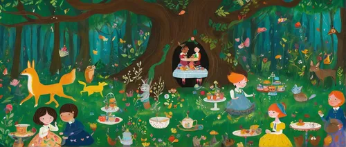 fairy forest,happy children playing in the forest,the girl next to the tree,girl with tree,fairy world,forest of dreams,enchanted forest,girl in the garden,fairy village,cartoon forest,forest clover,children's fairy tale,tree grove,children's background,fairytale forest,garden fairy,the forest,the little girl's room,fairy house,kids illustration,Art,Artistic Painting,Artistic Painting 25