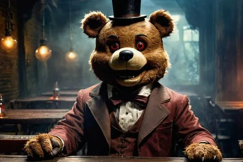 scandia bear,3d teddy,suit actor,pubg mascot,bear teddy,left hand bear,teddy-bear,bear,cute bear,teddybear,mascot,unique bar,great bear,teddy,bear market,mayor,anthropomorphized animals,teddy bear,bartender,conductor,Conceptual Art,Fantasy,Fantasy 05