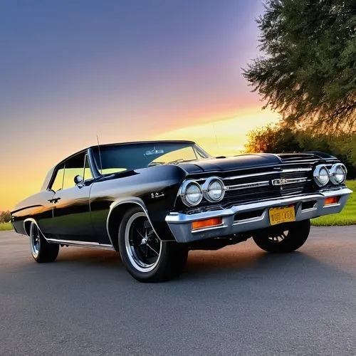 Chevelle 1962 black at sunrise ,ford torino,ford maverick,buick skylark,chevrolet chevelle,chevrolet corvair,buick gran sport,buick invicta,mercury cyclone,t bird,buick classic cars,plymouth barracuda