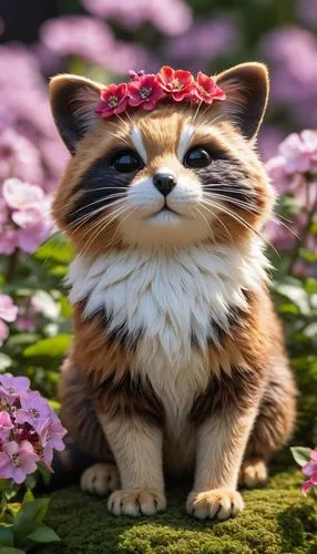 flower cat,blossom kitten,flower animal,cute cat,cat kawaii,flower hat,tea party cat,flower crown,cat sparrow,himalayan persian,kittikachorn,moggie,flower background,calico cat,bunny on flower,miqdad,tiger cat,felino,hanami,puxi,Photography,General,Realistic