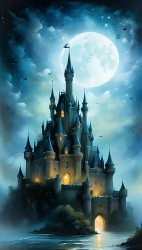 fairy tale castle,fairytale castle,ghost castle,haunted castle,castel,knight's castle,Conceptual Art,Daily,Daily 32