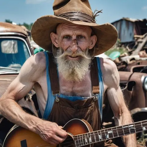 sharecropper,banjo player,danthebluegrassman,hillbilly,itinerant musician,appalachia,Photography,General,Realistic