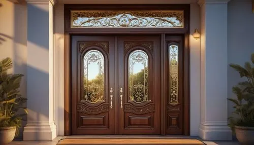 garden door,metallic door,front door,iron door,door trim,wooden door,steel door,hinged doors,doors,door,doorway,ornamental dividers,wrought iron,scrollwork,portal,the door,main door,entryway,gold stucco frame,greek island door,Art,Classical Oil Painting,Classical Oil Painting 36