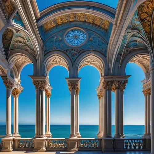 ligurian,miramare,liguria,menton,sicily window,ravello,jesolo,marble palace,loggia,salerno,amalfi,pillars,noto,sicily,dunrobin castle,borromini,sicilia,taormina,genua,villa balbianello,Illustration,Japanese style,Japanese Style 18