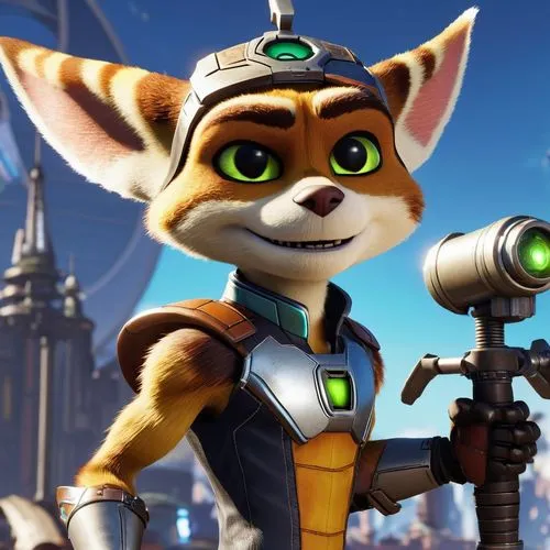 Ratchet (Ratchet & Clank) as a Suicide Squad Member ,qwark,rocket raccoon,starfox,daxter,starlink,pip,outfox,hopps,rocket,nick,foxx,foxman,robicheaux,robboy,foxtrax,mascotech,racoon,wildstar,energex,f