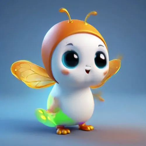 bombyx,cute cartoon character,minimo,knuffig,fairy penguin,flowbee,bee,rabbids,celebi,dunny,buzzie,glowworm,bumbles,drone bee,fertik,buzzy,harmoko,garrison,puxi,mune