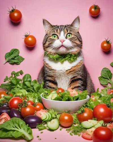 tomatos,cat image,tomato,pomodoro,tomatoes,cat vector,green tomatoe,cattan,omc,tomate,peccatte,salata,tomatometer,funny cat,tomatis,cat,katzen,veggie,catanduva,mediterranean diet,Illustration,Retro,Retro 14