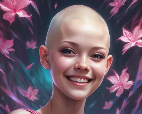 cancer icon,cancer illustration,alopecia,cancer ribbon,mesmero,tumor,Conceptual Art,Fantasy,Fantasy 01