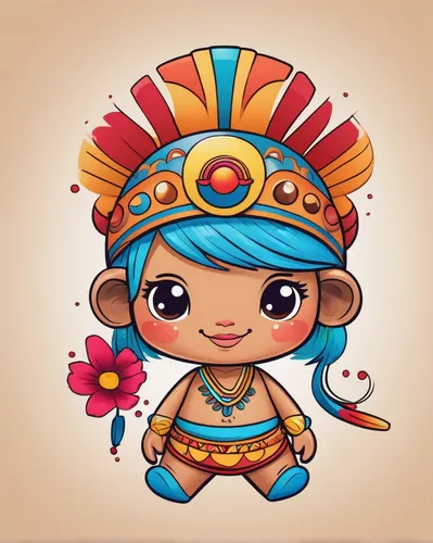 Capture the essence of Taino heritage in a minimalist tattoo design.,ethnic dancer,indian girl boy,lakshmi,hanuman,asian costume,chibi girl,aladha,gobi,balinese,turpan,rebana,ancient costume,onam,inca