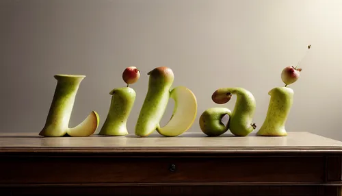 food styling,still life photography,typography,decorative letters,vegetable outlines,alphabet letter,wooden letters,cucumber  gourd  and melon family,alphabet letters,still-life,scrabble letters,vegetables landscape,ikebana,alphabet word images,still life,vegetables,decorative squashes,nepenthes,pickling,kawaii vegetables,Realistic,Foods,Pear