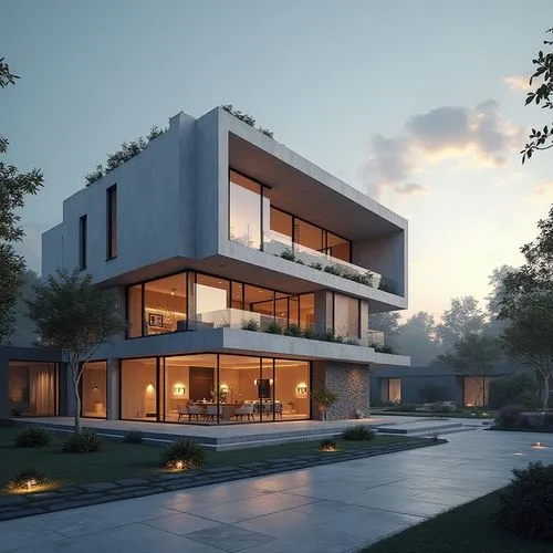 modern house,3d rendering,modern architecture,render,renders,cubic house,Photography,General,Realistic