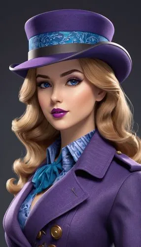 violetta,the hat-female,derivable,stationmaster,fashion doll,fashion dolls,Unique,3D,3D Character