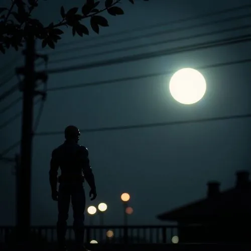 man silhouette,kiryu,nightstalkers,nightrider,silhouette,noir