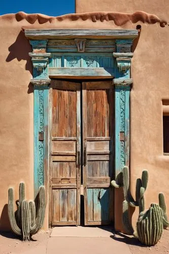 puertas,puebloans,taos,degrazia,new mexico,pueblo,wild west hotel,front door,tuscon,santa fe,abiquiu,traditional house,exterior decoration,wickenburg,southwestern,tohono,blue door,restored home,acoma,doorkeepers,Conceptual Art,Oil color,Oil Color 24