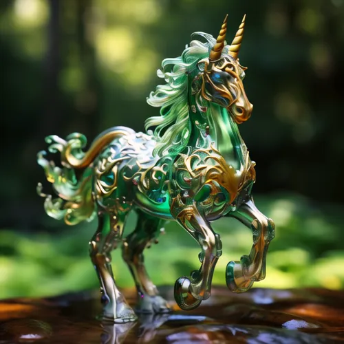 golden unicorn,green dragon,forest dragon,the horse at the fountain,unicorn art,japanese garden ornament,golden dragon,spring unicorn,glass yard ornament,bronze horseman,unicorn,chinese dragon,mythica