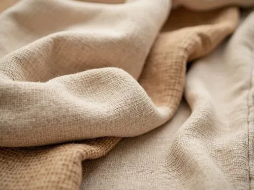 Eco-friendly fabrics, sustainable textiles, organic cotton, recycled polyester, natural fibers, soft pastel colors, earthy tones, woven patterns, subtle textures, minimalist design, zero-waste product