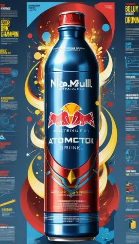 the flyer for an alcoholic beverage drink,red bull,redbull,gnc,taurine,energy drinks,formula lab,Unique,Design,Infographics