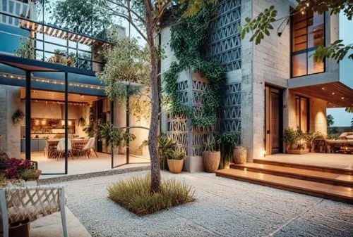 the front view of a house that is built with many steps,landscape design sydney,garden design sydney,landscape designers sydney,landscaped,cubic house,contemporary,modern architecture,modern house,con