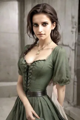 dirndl,corsetry,knightley,green dress,oreiro,corsets,belle,irishwomen,elizabet,celtic queen,corseted,katherina,musetta,bjd,irishwoman,noblewoman,letizia,corset,celtic woman,petrova,Photography,Realistic