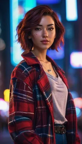 flannel,tartan,kira,plaid,asami,riverdale,Conceptual Art,Sci-Fi,Sci-Fi 26