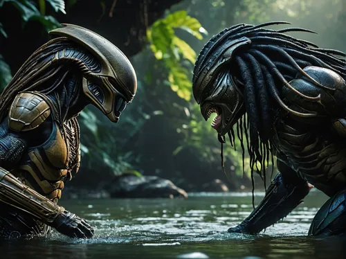 predators,alien warrior,predator,alien,aliens,extraterrestrial life,district 9,guards of the canyon,full hd wallpaper,alien world,alien planet,black warrior,scarab,species,trilobite,creatures,confrontation,sci fi,extraterrestrial,exotic species,Photography,General,Fantasy