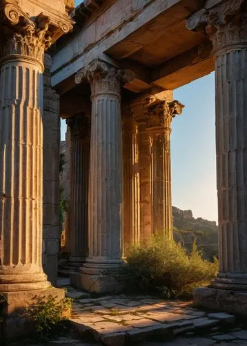 greek temple,doric columns,temple of hercules,erechtheion,dougga,pergamum,leptis,temple of poseidon,ephesus,paestum,temple of diana,pergamon,artemis temple,roman temple,segesta,baalbek,hierapolis,celsus library,priene,erechtheus,Photography,General,Fantasy