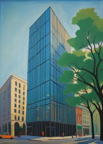 tishman,bechtler,bunshaft,mies,juilliard,office buildings,wilshire,massart,damrosch,sheeler,metrotech,julliard,kimmelman,feitelson,dobner,citicorp,proskauer,chipperfield,citigroup,peachtree,Art,Artistic Painting,Artistic Painting 09