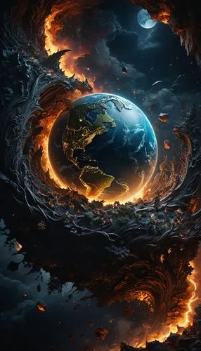 burning earth,fire planet,scorched earth,the earth,end of the world,the end of the world,mother earth,earth,fire background,earth in focus,doomsday,planet earth,the world,exo-earth,ring of fire,apocalypse,world digital painting,terraforming,global warming,gas planet,Photography,General,Fantasy