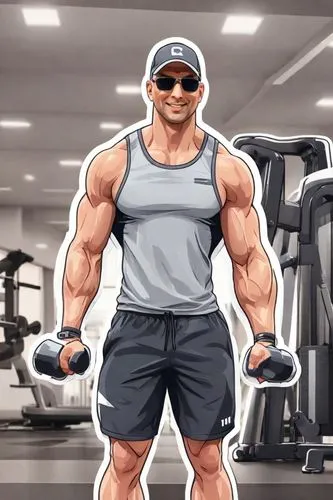 muscle man,edge muscle,musclemen,bufferin,bodybuilder,yohei,muscleman,roids,dumbbell,musclebound,body building,shadman,kukui,bodybuilding,weider,bulmahn,bulks,tabata,stronge,muscularly,Digital Art,Sticker