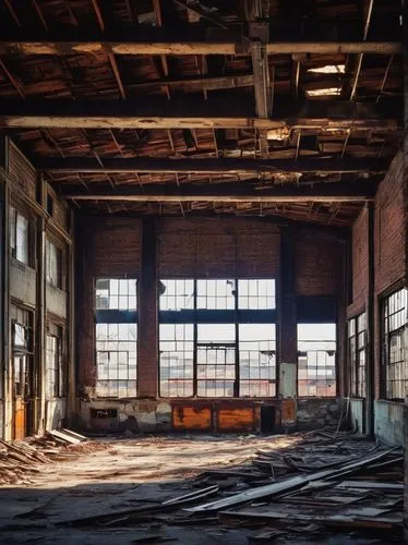 abandoned factory,empty factory,industrial hall,factory hall,warehouse,old factory,brickyards,warehouses,old factory building,industrial ruin,freight depot,brownfield,brownfields,empty interior,dogpatch,brickworks,railyards,industrial landscape,warehousing,derelict,Illustration,Realistic Fantasy,Realistic Fantasy 18