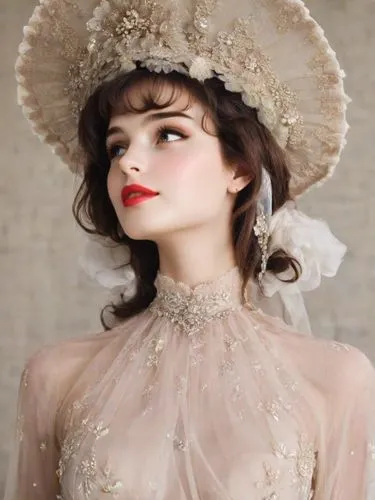 edwardian,victorian lady,galliano,vintage doll,beautiful bonnet,jingna