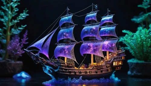 sailing blue purple,pirate ship,sail ship,sea sailing ship,3d fantasy,galleon,sailing ship,ghost ship,sea fantasy,pirate treasure,assails,paper ship,fantasy picture,tallship,sailing ships,sail boat,lurianic,black pearl,mayflower,sailing boat,Photography,Artistic Photography,Artistic Photography 02